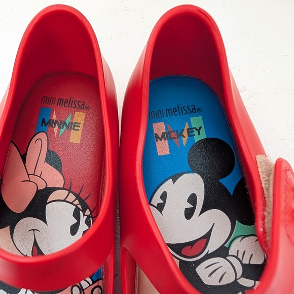 Mini Melissa Jelly Flats Minnie Mickey Disney 10 - Picture 6 of 6